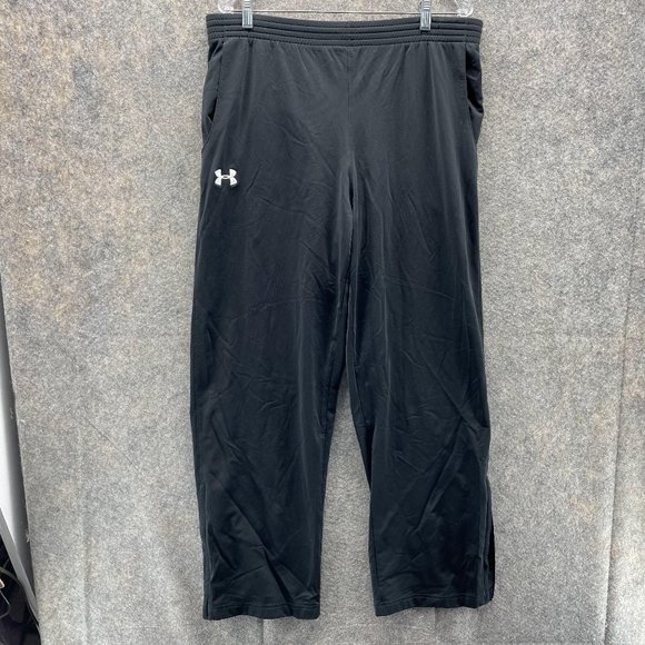 Under Armour Sweatpants Men Large Black Athletic Training Fit Outdoors Straightf - Picture 1 of 13
